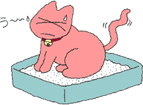 猫下部尿路疾患イラスト